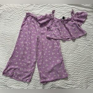 The Limited Lilac Floral Two-Piece Set